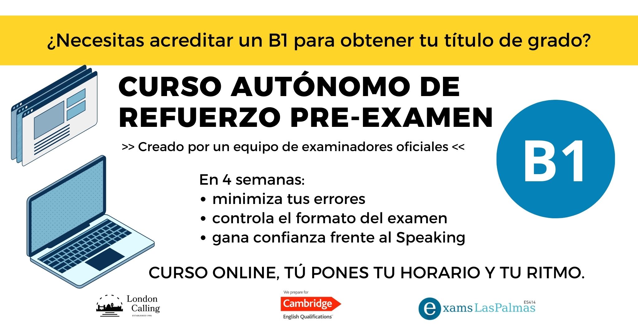 Exámenes Cambridge en Las Palmas
